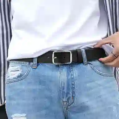 牛当家 针扣裤带 头层牛皮 皮带 男女同款情侣款