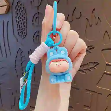咕轹 可爱卡通植绒莉莉丝 汽车钥匙链扣 谷圈挂件