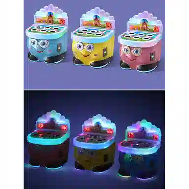 咕轹 精灵宝贝打地鼠机游戏机投币打老鼠机 玩具