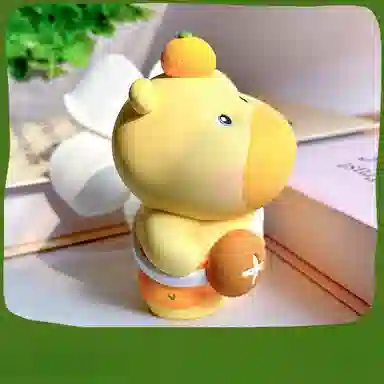 咕轹 水豚噜噜石膏娃娃 玩具