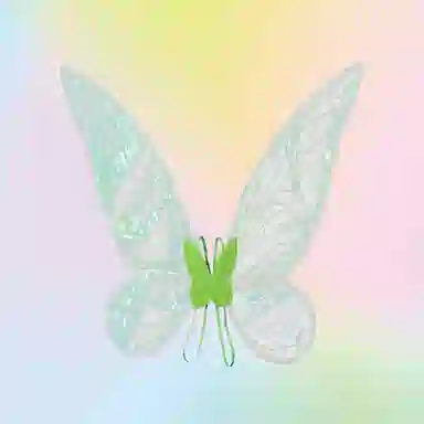 咕轹 炫彩蝴蝶翅膀 天使精灵翅 玩具