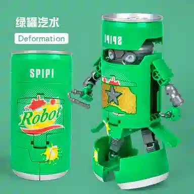 咕轹 易拉罐变形机器人 成品模型