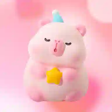 咕轹 可爱搪胶水豚 小猪储蓄罐 玩具