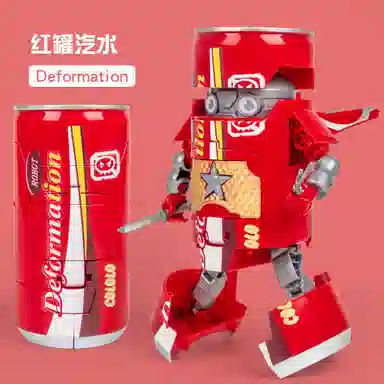 咕轹 易拉罐变形机器人 成品模型