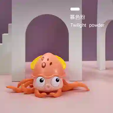 咕轹 电动章鱼充电声光 自动避障 玩具