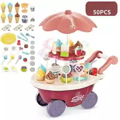 咕轹 旋转冰淇淋车 仿真玩具