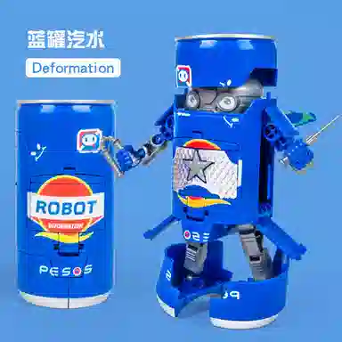 咕轹 易拉罐变形机器人 成品模型
