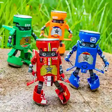 咕轹 易拉罐变形机器人 成品模型