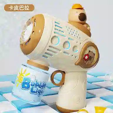 咕轹 卡皮巴拉 全自动加特林 泡泡机