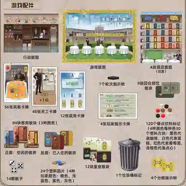 咕轹 奥地利大饭店卡牌 桌游