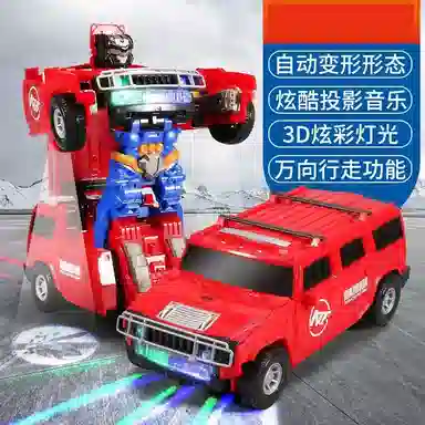 咕轹 特技变形坦克金刚警车 玩具