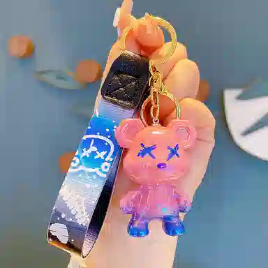 咕轹 卡通变色龙包包公仔创意 谷圈挂件