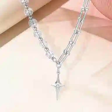 Fairwhale Four-Point Star Necklace