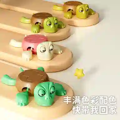 贝贝家 乌龟杯垫 按压瞪眼 搞怪杯垫 张嘴啊呜特效  创意搞怪 早教益智玩具