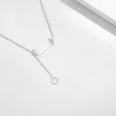 【S925纯银 好运上岸】 七七银饰 竹节向上 新中式国潮古典温润百搭 节节高升 平安 流苏简约休闲配饰 学生 通勤百搭 玉髓 项链 女款