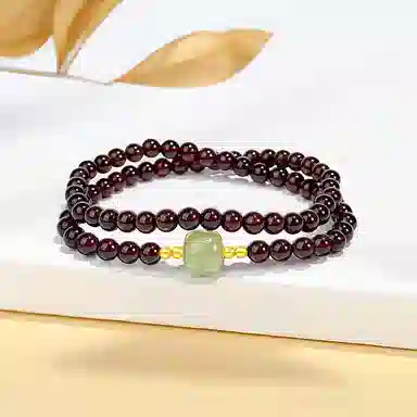 【S925纯银|福气满满】 七七银饰 时来运转 本命年转运 新中式国风高级感 纳福珠串 气质百搭 好运天然 玛瑙 玉石手串 男女同款情侣款