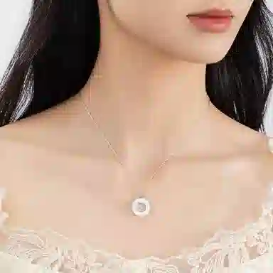 【S925纯银 高品质】 七七银饰 招财猫 八方来财甜蜜萌宠童趣 温柔可爱浪漫轻奢高级显白优雅锁骨链 小众通勤百搭约会 玉髓 项链 女款