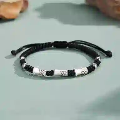 【S999足银 节节高升】 七七银饰 竹节 学业事业上岸竹节 新中式国潮 转运平安顺遂 轻奢时尚小众高级感 好运 纯银 手绳 男女同款情侣款