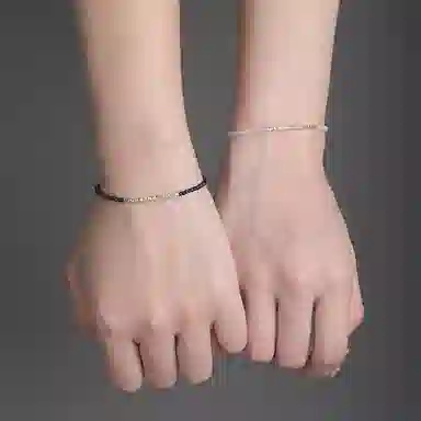 【S999足银纯银】 七七银饰 碎银盘缠 发财暴富 新中式国潮风复古设计 简约时尚轻奢本命年转运珠 招财纳福好运 玛瑙 手链 男女同款情侣款