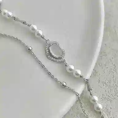 【S925纯银 双倍好运】 七七银饰 平安锁 新中式幸运学业考试上岸 平安如意双层叠戴设计 节节高升古风古装汉服优雅手饰   玉髓 手链 女款