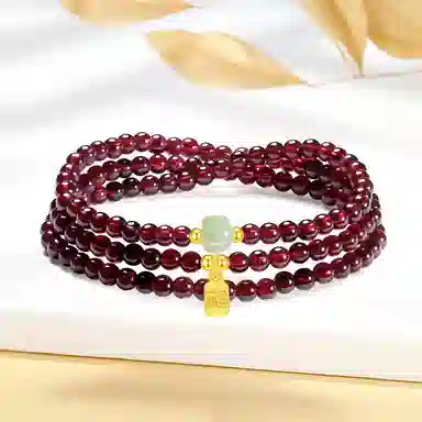 【S925纯银|福气满满】 七七银饰 鸿运福牌纳福珠串 新中式国风高级感转运珠 百搭福牌 本命年转运必备 好运天然 玛瑙 手串 男女同款情侣款