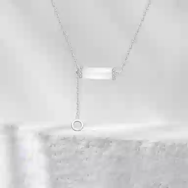 【S925纯银 好运上岸】 七七银饰 竹节向上 新中式国潮古典温润百搭 节节高升 平安 流苏简约休闲配饰 学生 通勤百搭 玉髓 项链 女款