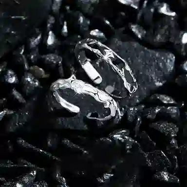 【S999足银纯银|精选高品质】 七七银饰 星河万里 百搭开口可调节 轻奢简约高级感 表白告白日常通勤  银 戒指 男女同款情侣款