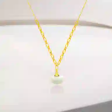 【S925纯银 福气满满】 七七银饰  平安锁 新中式轻奢小众设计感 复古国风温柔招财 吉祥祥云简约优雅长命锁 好运 玉髓 项链 女款