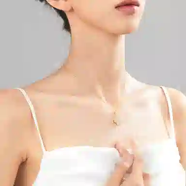 【S925纯银 好运翻倍】 七七银饰 四叶草 金色系五花锁骨链 森系小清新高级感幸运叠戴 日常百搭通勤 有钱花 约会表白 玉髓 项链 女款