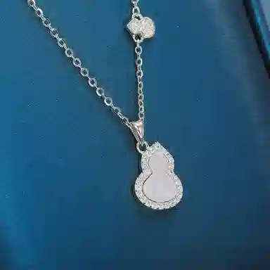 【S925银 福禄双全】 七七银饰  新中式国潮 招财纳福 转运上岸 平安喜乐 轻奢温婉淑女风 简约百搭显白 好运 福气满满 纯银 项链 女款