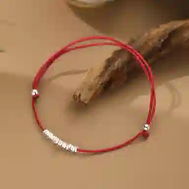 【S999纯银 招财纳福】 七七银饰 碎银子 盘缠 时尚简约复古文艺民族风 新中式国潮轻奢气质优雅大方 通勤百搭 足银 手绳 男女同款情侣款