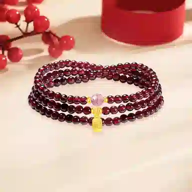 【S925纯银|福气满满】 七七银饰 鸿运福牌 转运必备纳福珠串 新中式高级感国风设计 好运天然 玛瑙 手串 男女同款情侣款