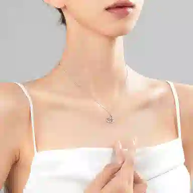 【S925纯银 高品质】 七七银饰 银杏叶 三生有杏遇见你锁骨链 小众温柔设计 轻奢经典简约百搭 好运  银 项链 女款