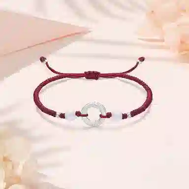 【S990纯银 好运平安】 七七银饰 龙凤呈祥 新中式古风典雅高级感 日常百搭简约 轻奢时尚小众国风转运珠  足银 手绳 男女同款情侣款