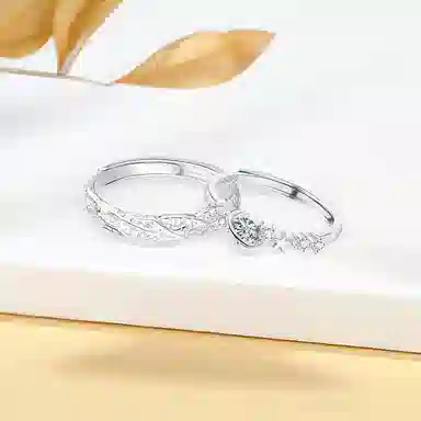 【S999足银纯银|精选高品质】 七七银饰 热恋百搭开口可调节  轻奢简约高级感 表白告白日常通勤学生  银 戒指 男女同款情侣款