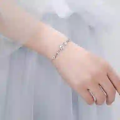 【S925纯银】 七七银饰 冥王星与卡戎 时尚优雅精致 浪漫轻奢高级 清冷小众氛围感 日常通勤百搭 好运 琉璃 手链 男女同款情侣款