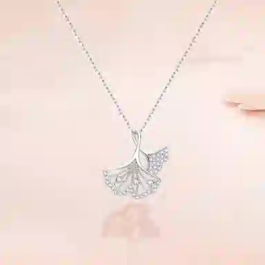 【S925纯银 高品质】 七七银饰 银杏叶 三生有杏遇见你锁骨链 小众温柔设计 轻奢经典简约百搭 好运  银 项链 女款