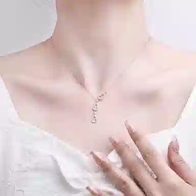 【S925银 福气满满】 七七银饰  环环相扣葫芦流苏 福禄双全锁骨链 新中式节节高升诸事顺利 小众轻奢精致时尚 好运 纯银 项链 女款