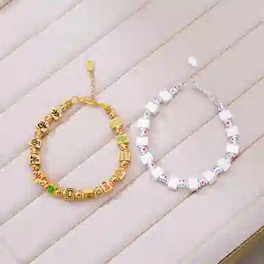 【S925银 好运招财】 七七银饰 自摸十三么麻将 国潮新中式国风 轻奢小众优雅精致高级感 吸睛时尚百搭 手饰 纯银 手链 女款