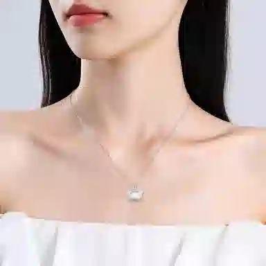 【S999足银纯银】 七七银饰 小熊 治愈轻松 萌趣可爱 时尚小众 精致优雅 氛围感  银 项链 男女同款情侣款
