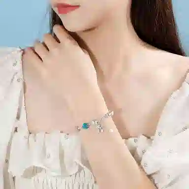 【S925银 马上有钱】 七七银饰 转运小马 本命年高能量 童趣梦幻时尚简约百搭 通勤约会 好运招桃花天然 黄水晶 手串 男女同款情侣款