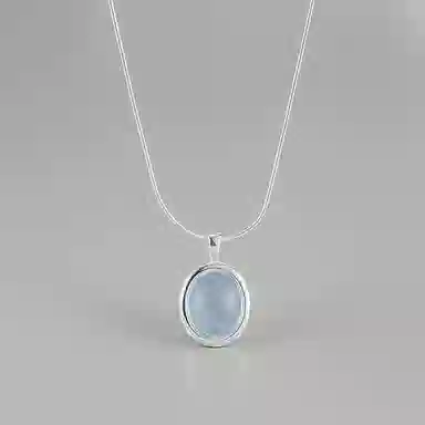 【S925纯银 高品质】 七七银饰 水滴轻奢精致鲁伯特之泪 温柔甜美 小众闪耀灵动简约日常 百搭通勤高级感 琉璃 项链 女款