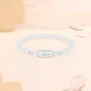 【S999足银纯银 高品质】 七七银饰 法棍猫 卡通萌趣可爱经典时尚小众 轻奢精致 转运珠时尚温柔气质百搭 好运 玛瑙 手串 男女同款情侣款