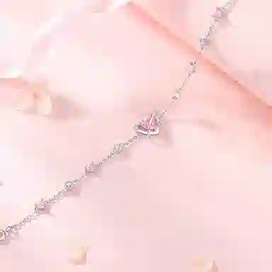 【S925银 在逃公主】 七七银饰 心之所向 爆闪爱心 甜蜜告白 潮流个性 时尚轻奢小众高级感 日常通勤百搭 纯银 手链 女款