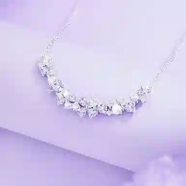 【S999足银 紫藤花开】 七七银饰  浪漫梦幻 爆闪森系小清新 氛围感 闪耀轻奢锁骨链 通勤百搭约会 甜蜜告白 好运 纯银 项链 女款