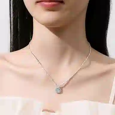 【S925纯银 招财纳福】 七七银饰 碎银子 盘缠 少女甜美氛围在逃公主 轻奢小众高级感锁骨链 日常通勤时尚百搭简约 好运 玉髓 项链 女款