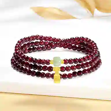 【S925纯银|福气满满】 七七银饰 鸿运福牌纳福珠串 新中式国风高级感转运珠 百搭福牌 本命年转运必备 好运天然 玛瑙 手串 男女同款情侣款