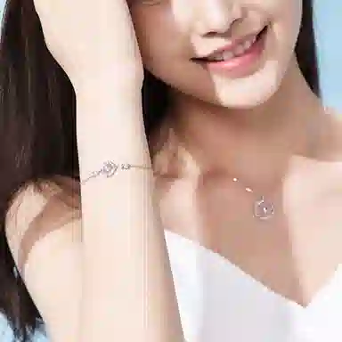 【S925纯银 羽你相伴】 七七银饰  跳动的心 天使之羽 莫比乌斯 甜蜜浪漫温柔 轻奢小众设计 日常百搭 学生 琉璃 手链 女款
