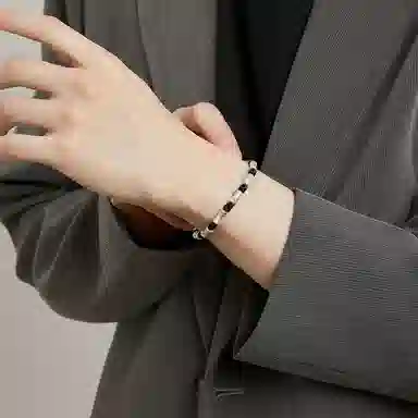 【S999纯银 节节高升】 七七银饰  竹节 好运上岸 简约时尚复古新中式国潮风 编织绳 创意轻奢气质通勤百搭 足银 手绳 男女同款情侣款