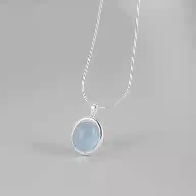 【S925纯银 高品质】 七七银饰 水滴轻奢精致鲁伯特之泪 温柔甜美 小众闪耀灵动简约日常 百搭通勤高级感 琉璃 项链 女款